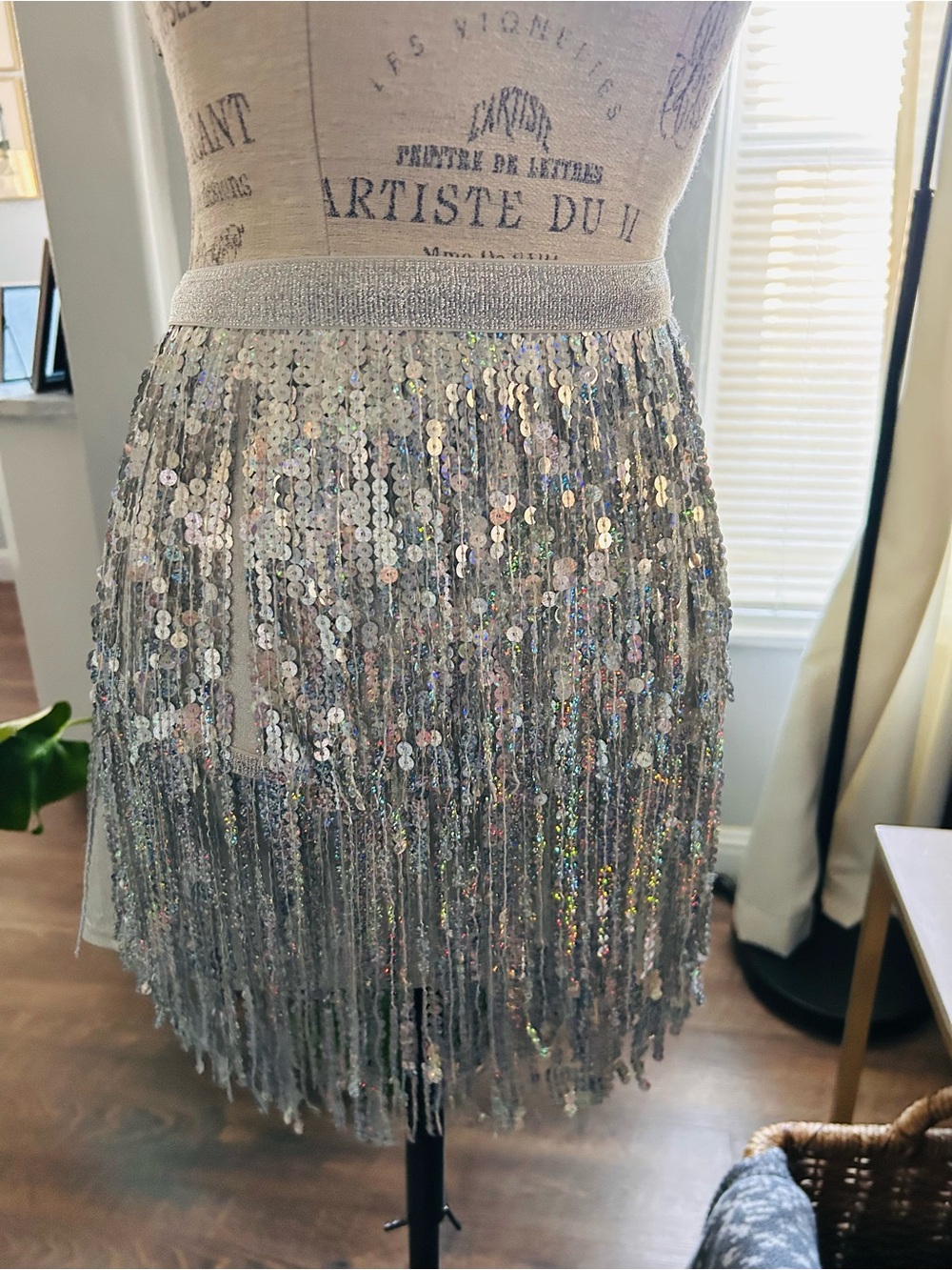 Yoody Full Skirt with Sequin Fringe for Women and Grils
